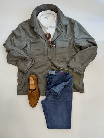 Luciano Barbera Sage Overshirt