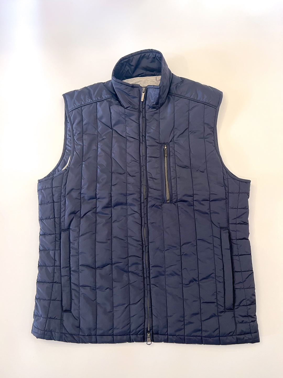 Stenströms Navy Quilted Vest