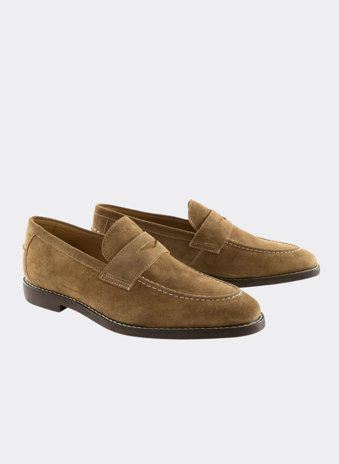 Johnnie O J Flex Suede Penny Loafer in Whiskey 9