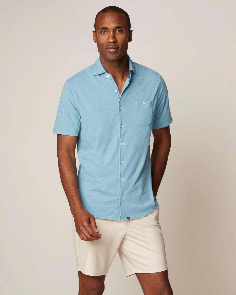 Johnnie-O Crouch Hangin' Out Button Up Shirt In Cay