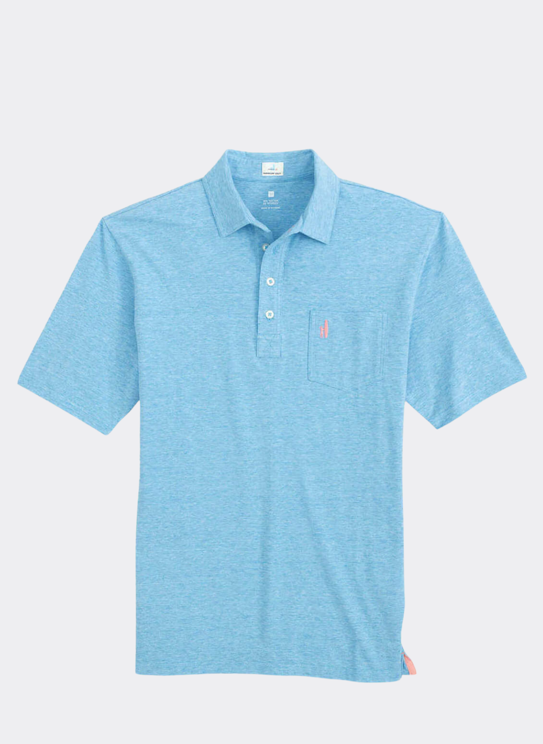 Johnnie-O The Heathered Original Polo In Bondi Blue