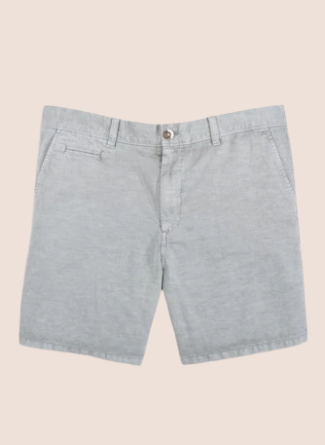 Johnnie-O Melrose Cotton Linen Shorts In Light Gray