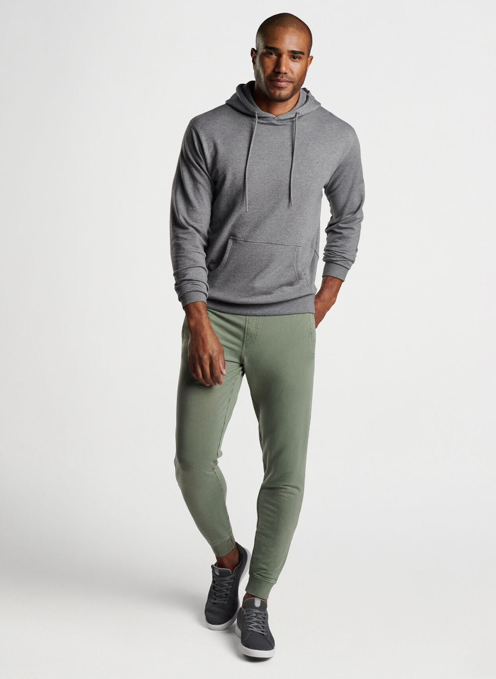 Peter Millar Lava Wash Garment Dyed Jogger In Fatigue
