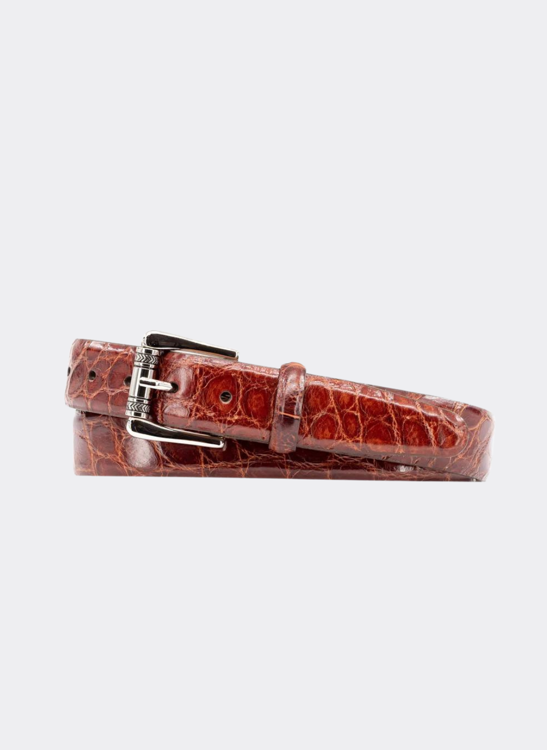 Martin Dingman Jefferson 2 Buckle Authentic Alligator Belt  display picture 1