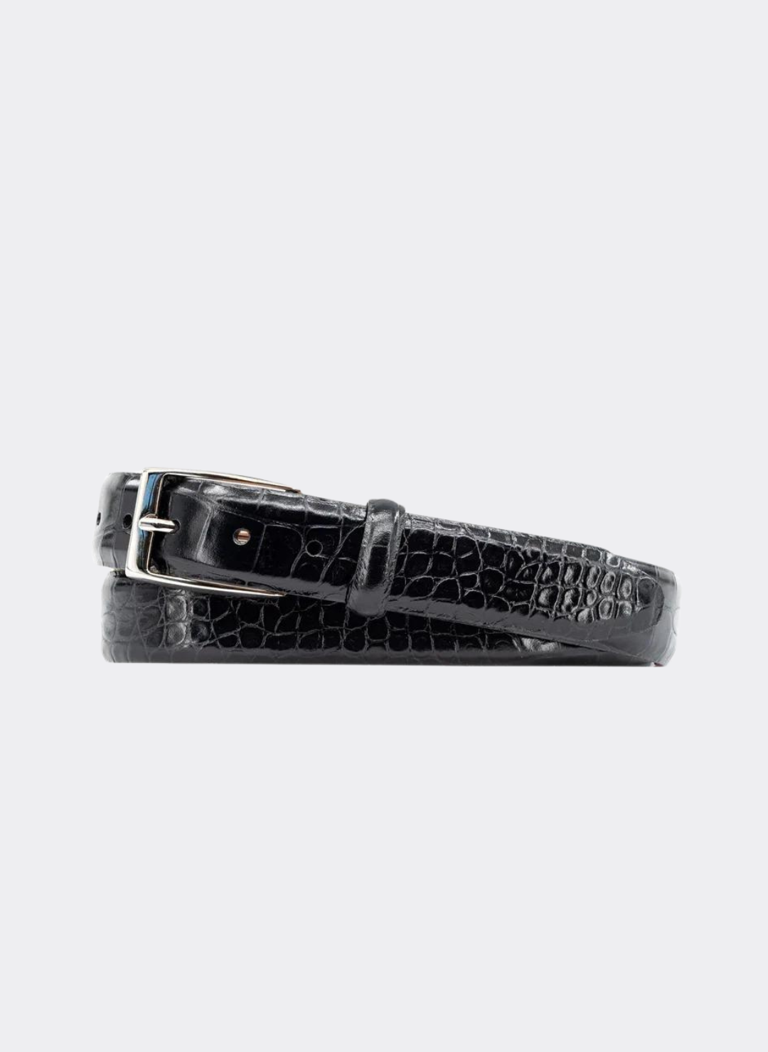 martin dingman black leather belt main image 1