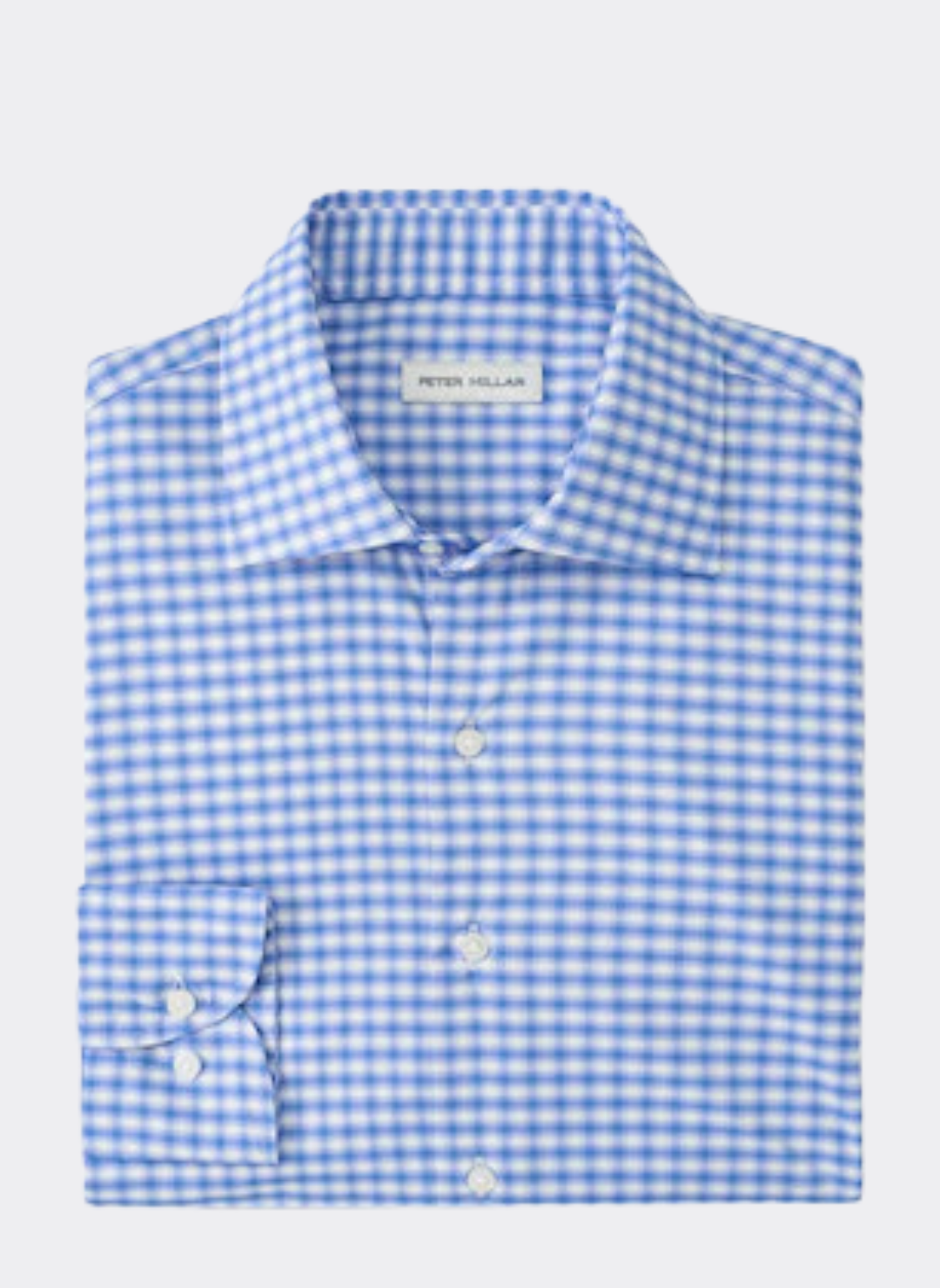 Peter Millar Fairbanks Performance Twill Sport Shirt In Evening Tide