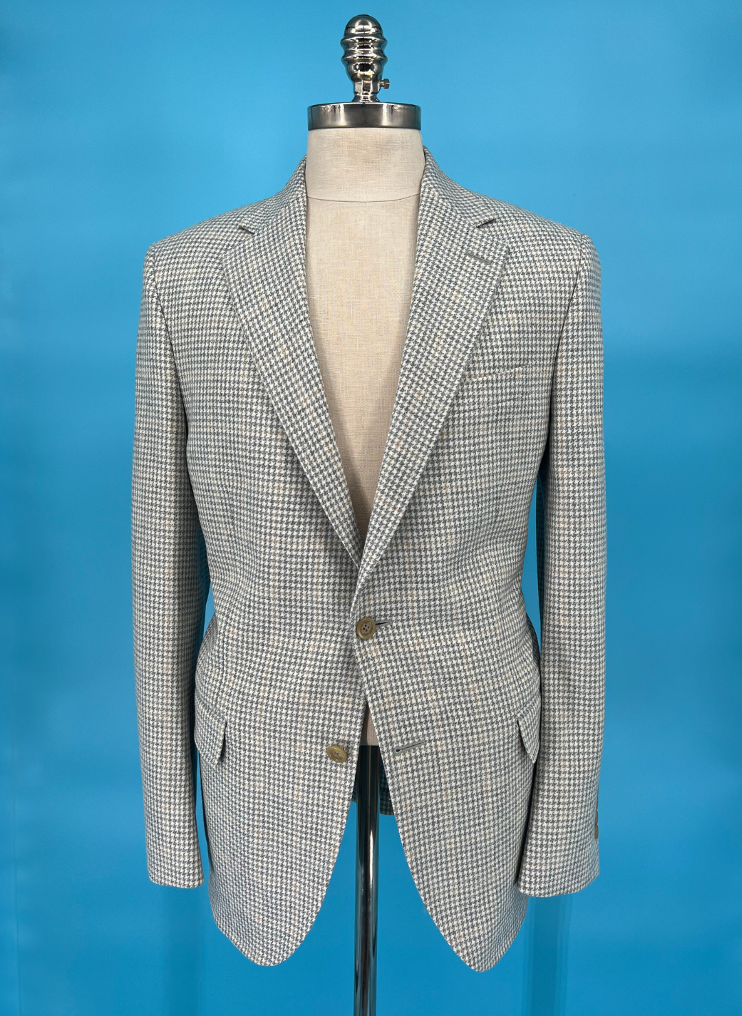 The Oxford Shop Grey & Tan Plaid Jacket