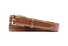 Smith 2 Buckle Coachman Leather Belt In Russet