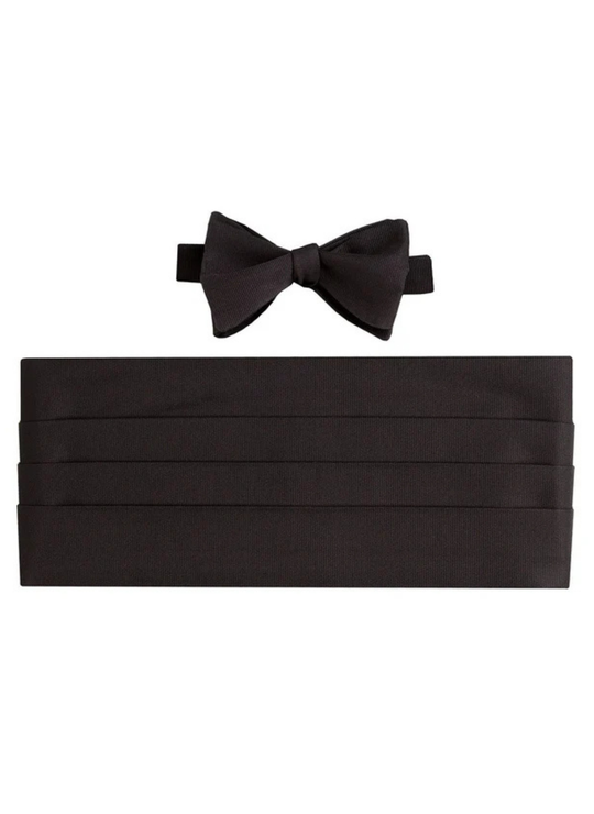 Black Satin Cummerbund