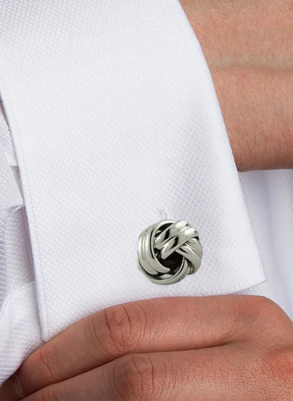 Silver Knot Brass Studs