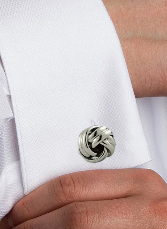 Silver Knot Brass Studs