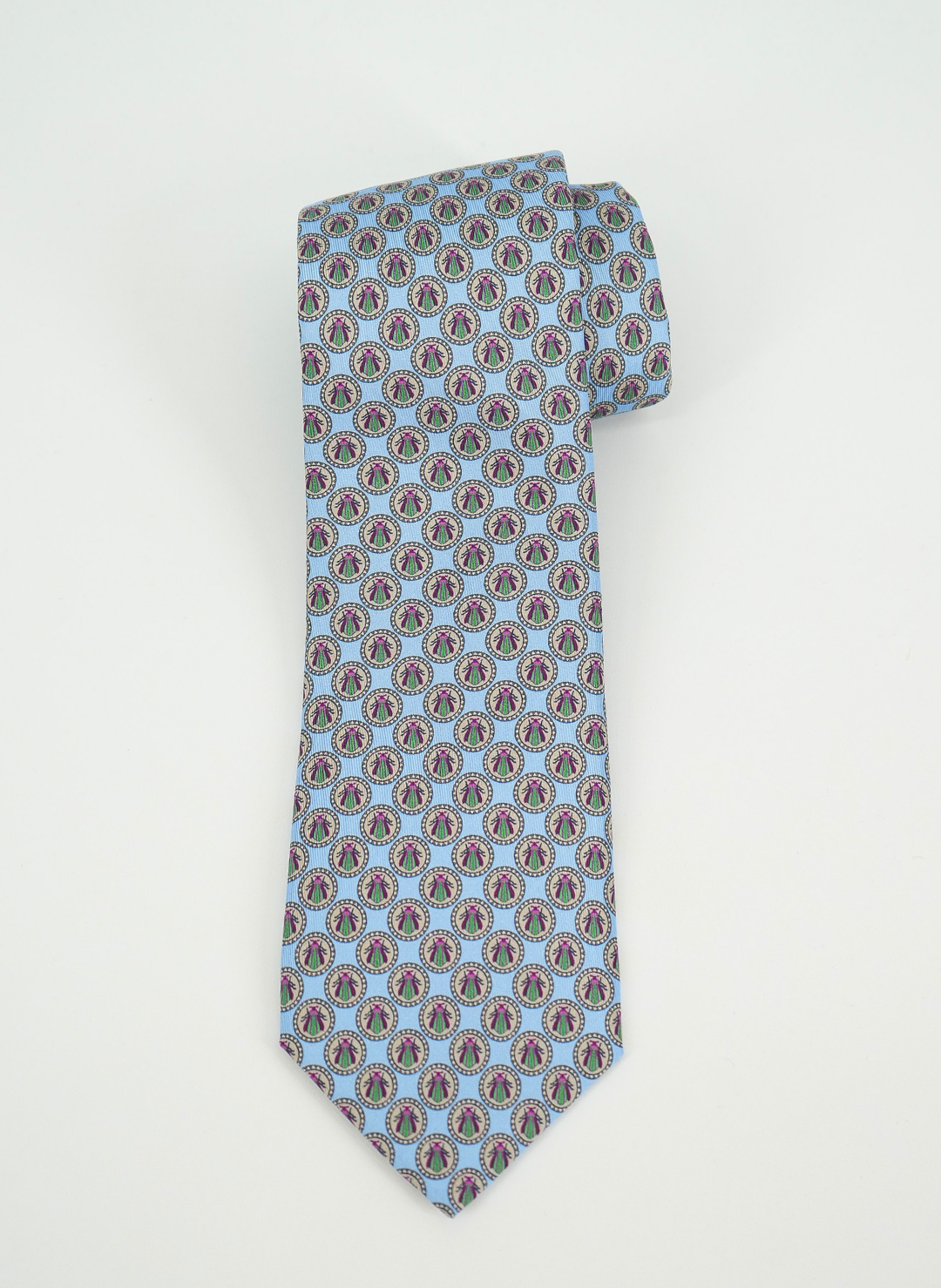Silk Tie In Blue Beetle