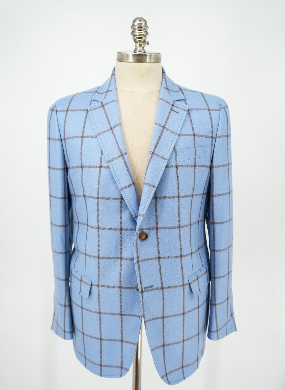 Robin's Egg Blue & Brown Soft Jacket