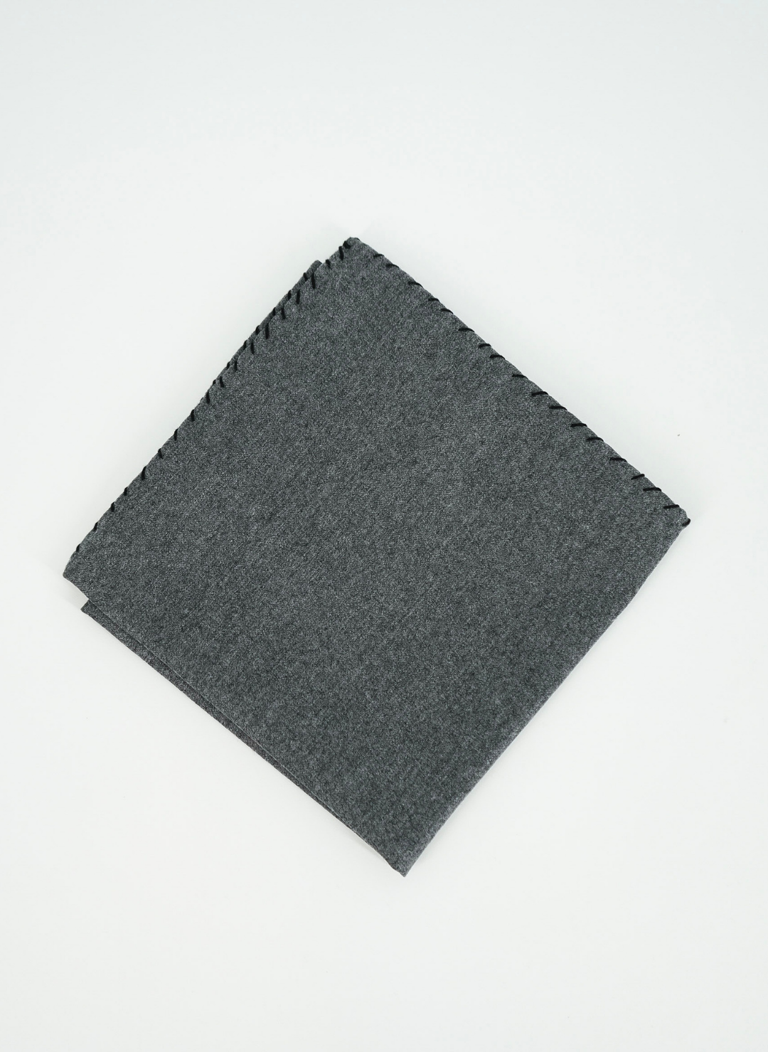 Silk Pocket Square In Grey & Black