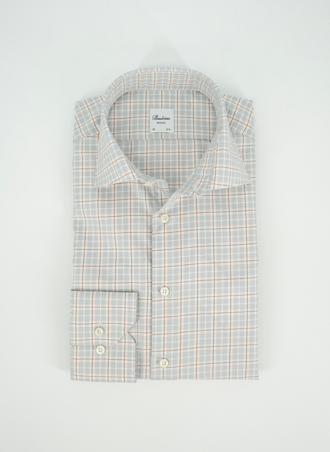 Light Orange Checked Shirt