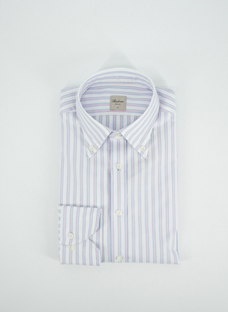 Light Pink & Blue Stripe Shirt