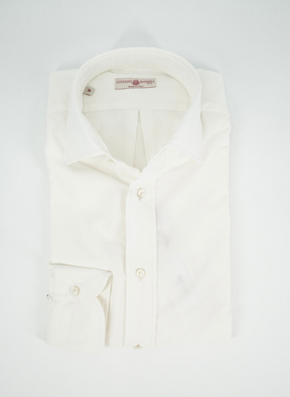 White Micro Corduroy Shirt