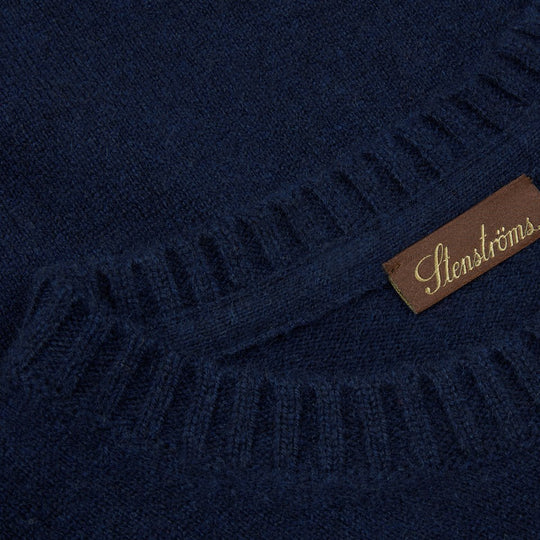 Stenströms Navy Cashmere Crew Neck