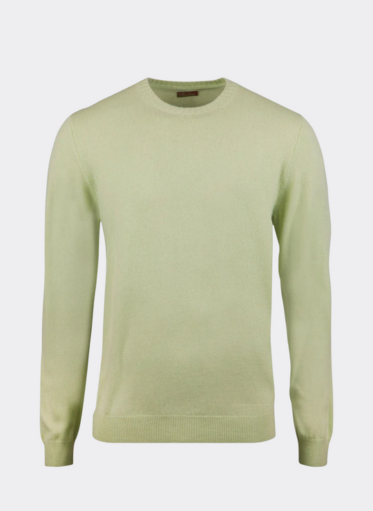 Stenströms Green Cashmere Crew Neck