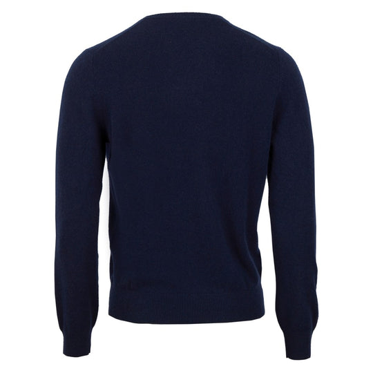 Stenströms Navy Cashmere V-Neck