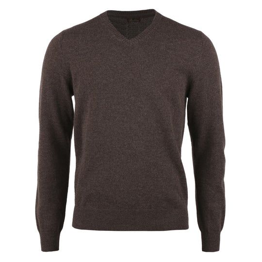 Stenströms Brown Cashmere V-Neck