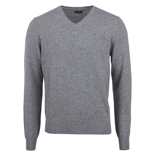 Stenströms Grey Cashmere V-Neck