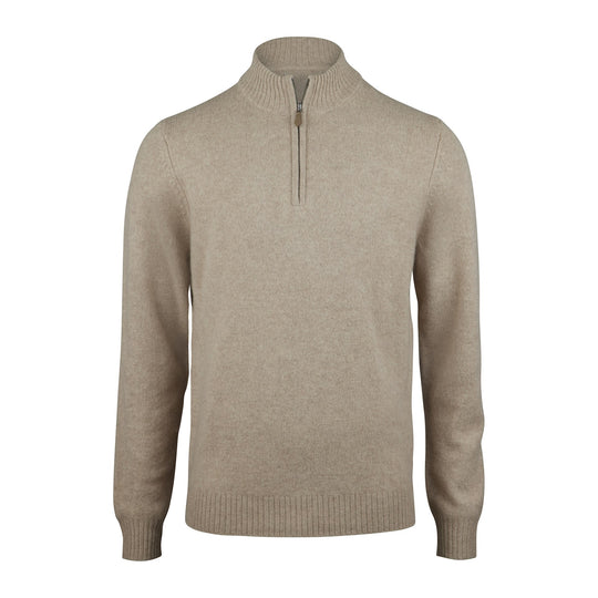 Stenströms Beige Yak/Merino Wool Half Zip