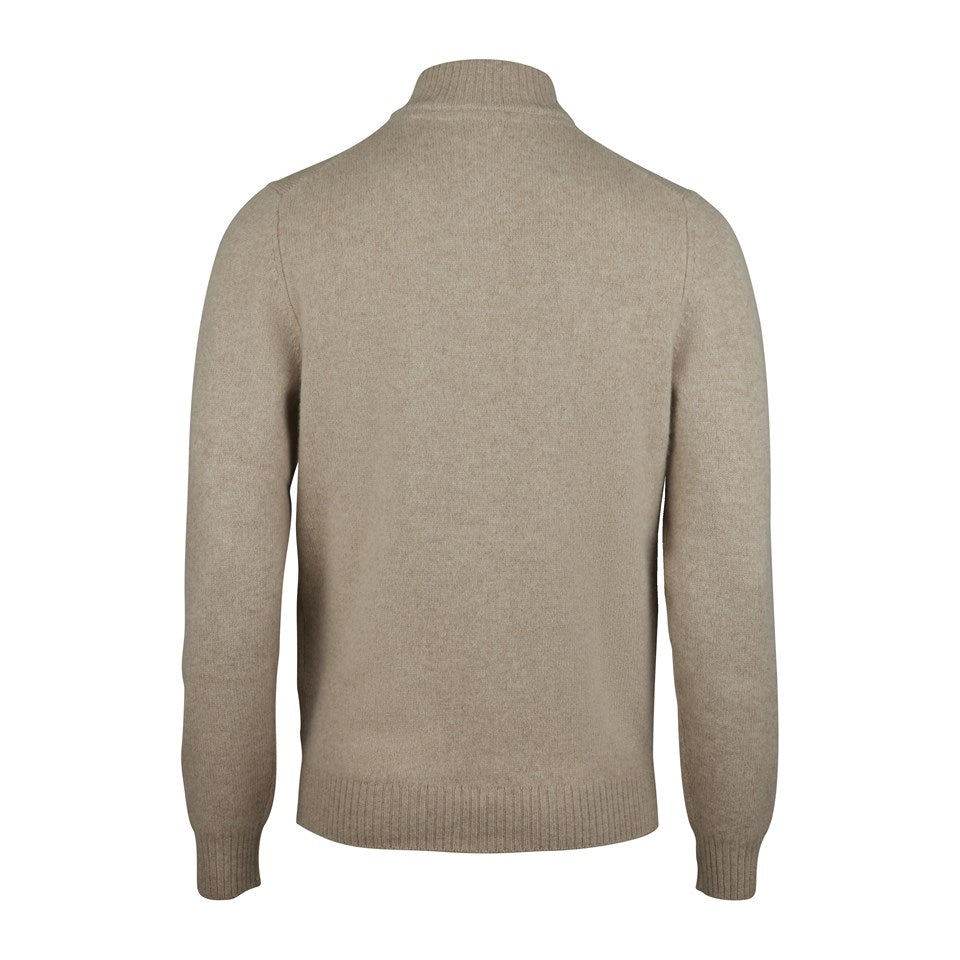 Stenströms Beige Yak/Merino Wool Half Zip