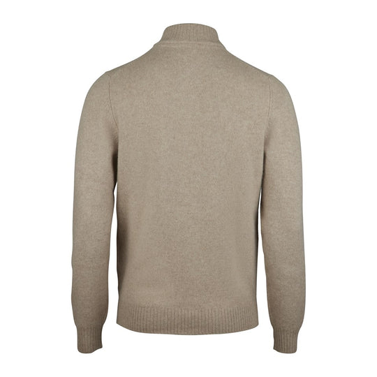 Stenströms Beige Yak/Merino Wool Half Zip