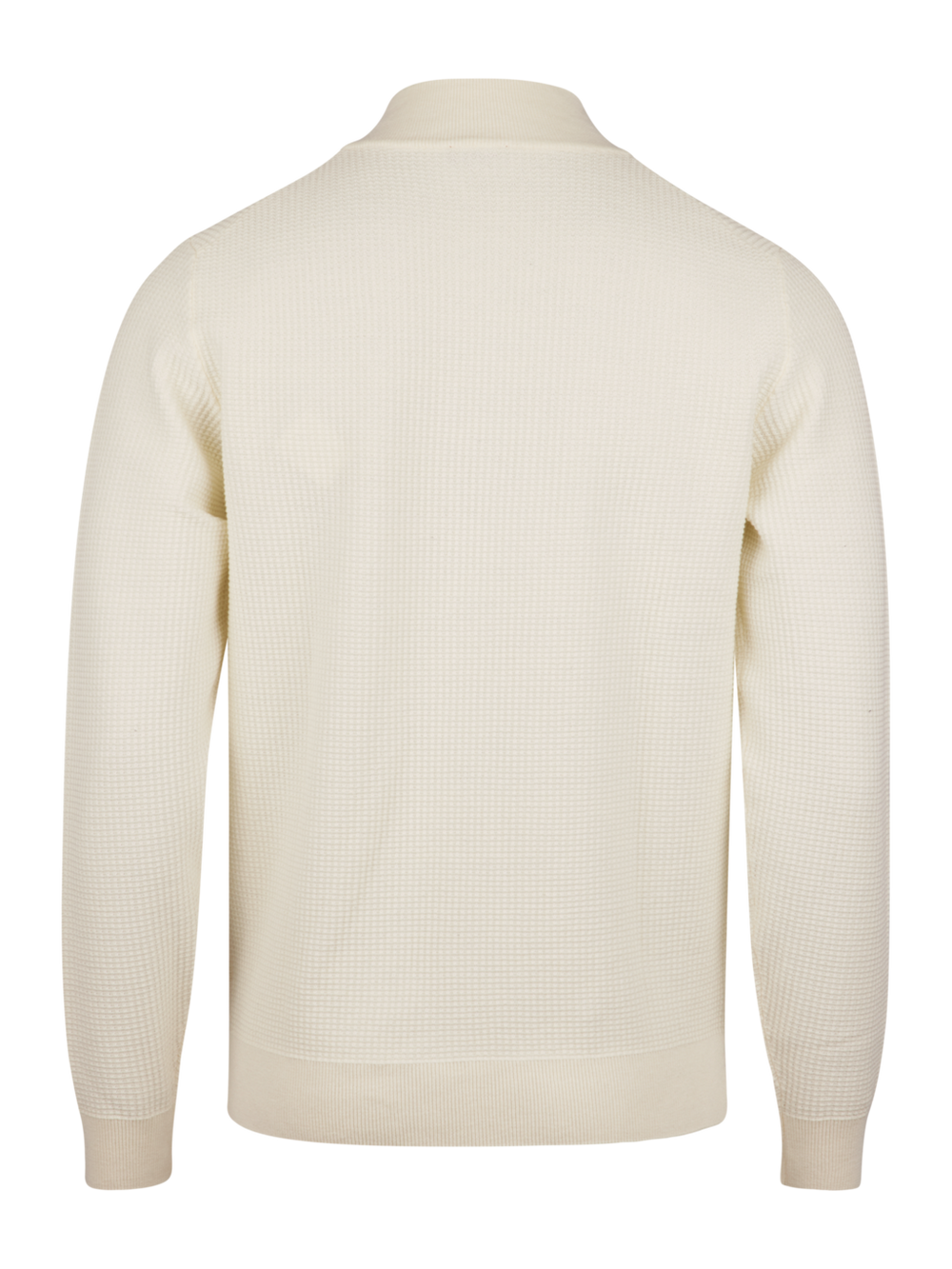 Stenströms Off-White Textured Half Zip
