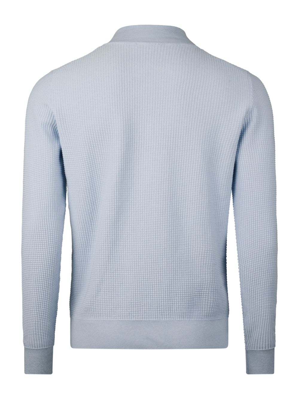 Stenströms Light Blue Textured Half Zip