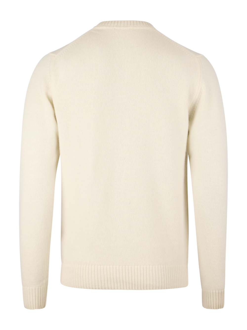 Offwhite Carded Merino Wool Sweater