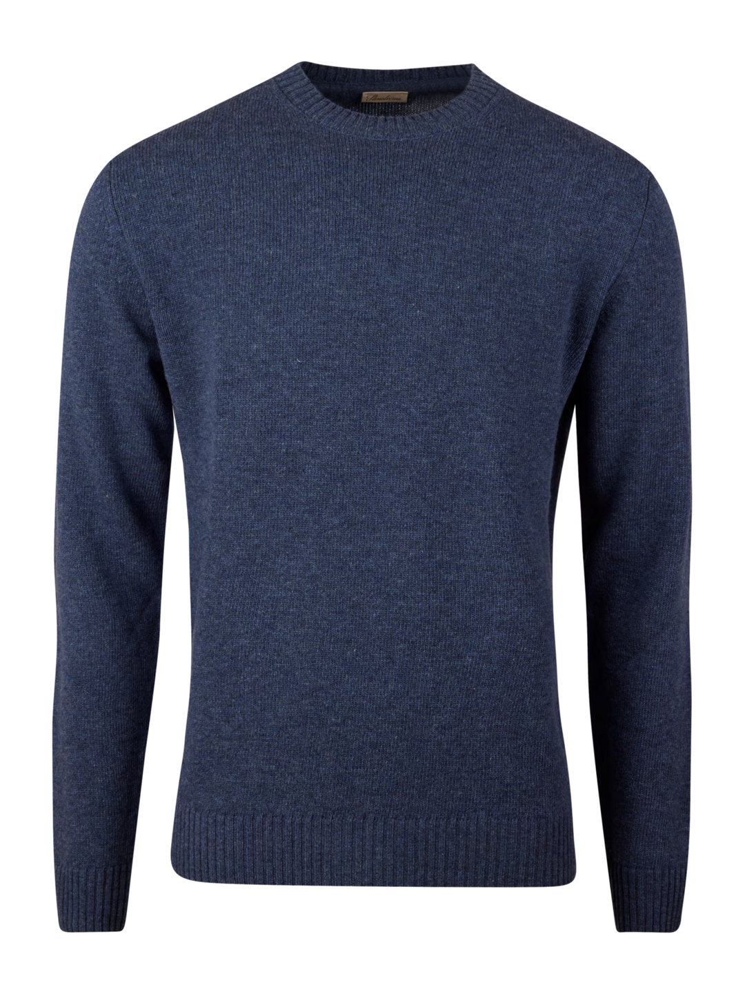 Dark blue Chunky Merino Wool Crew Neck