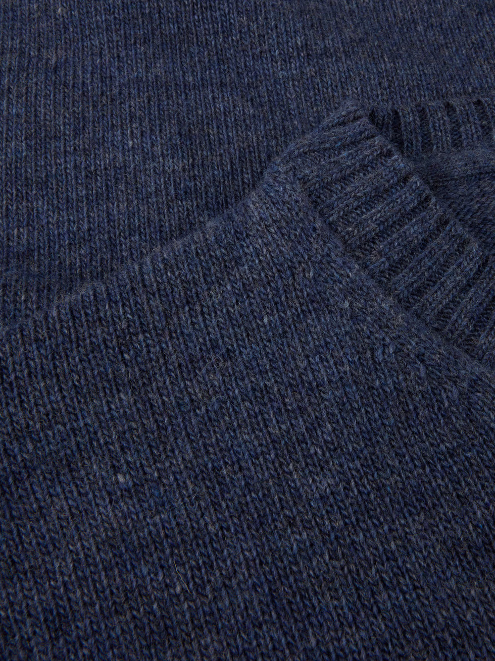 Dark blue Chunky Merino Wool Crew Neck