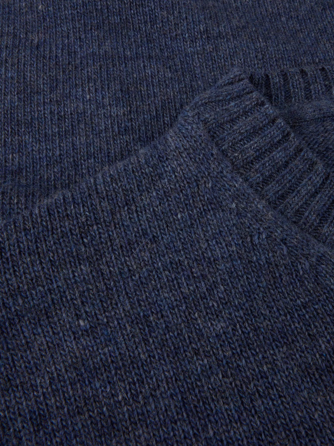 Dark blue Chunky Merino Wool Crew Neck