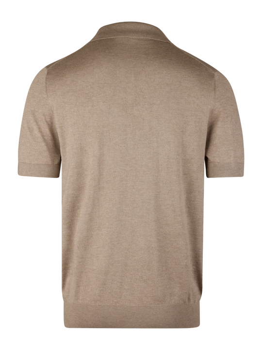 Stenströms Beige Silk/Cashmere Polo Shirt In Beige