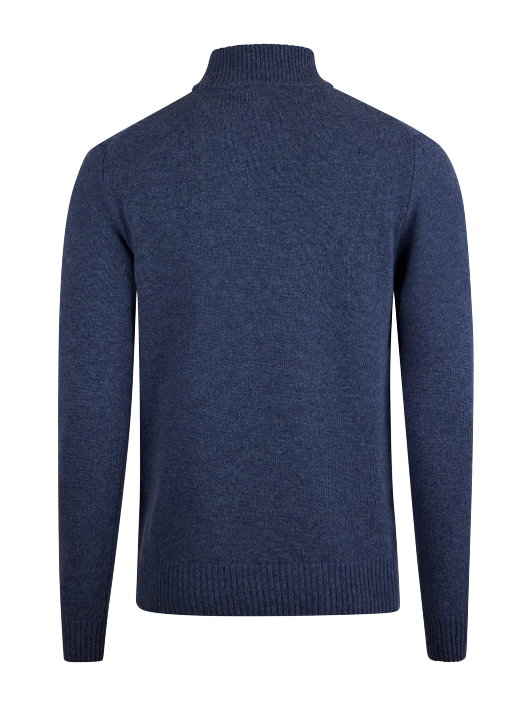 Dark blue Chunky Merino Wool Half Zip