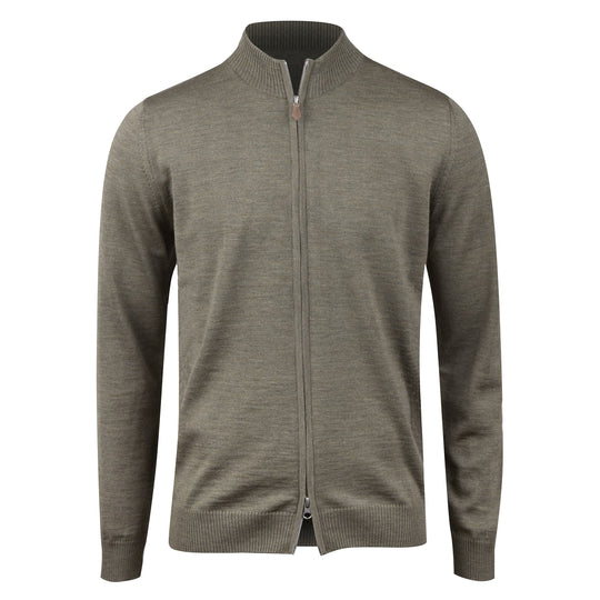 Stenströms Green Merino Zip Cardigan