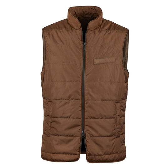 Stenströms Brown Quilted Vest