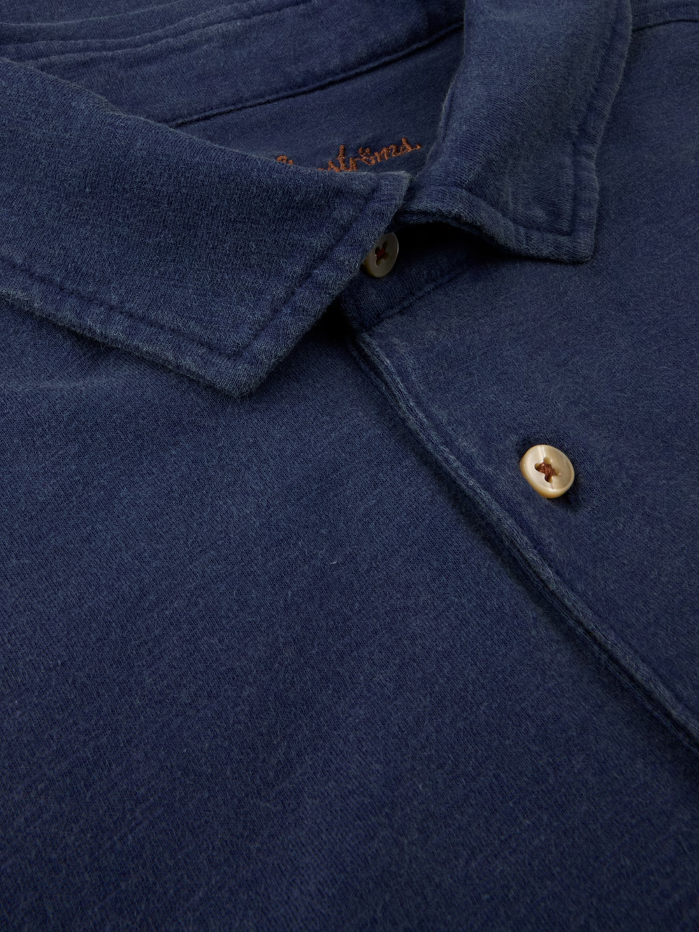Stenströms Blue Contrast Polo Shirt