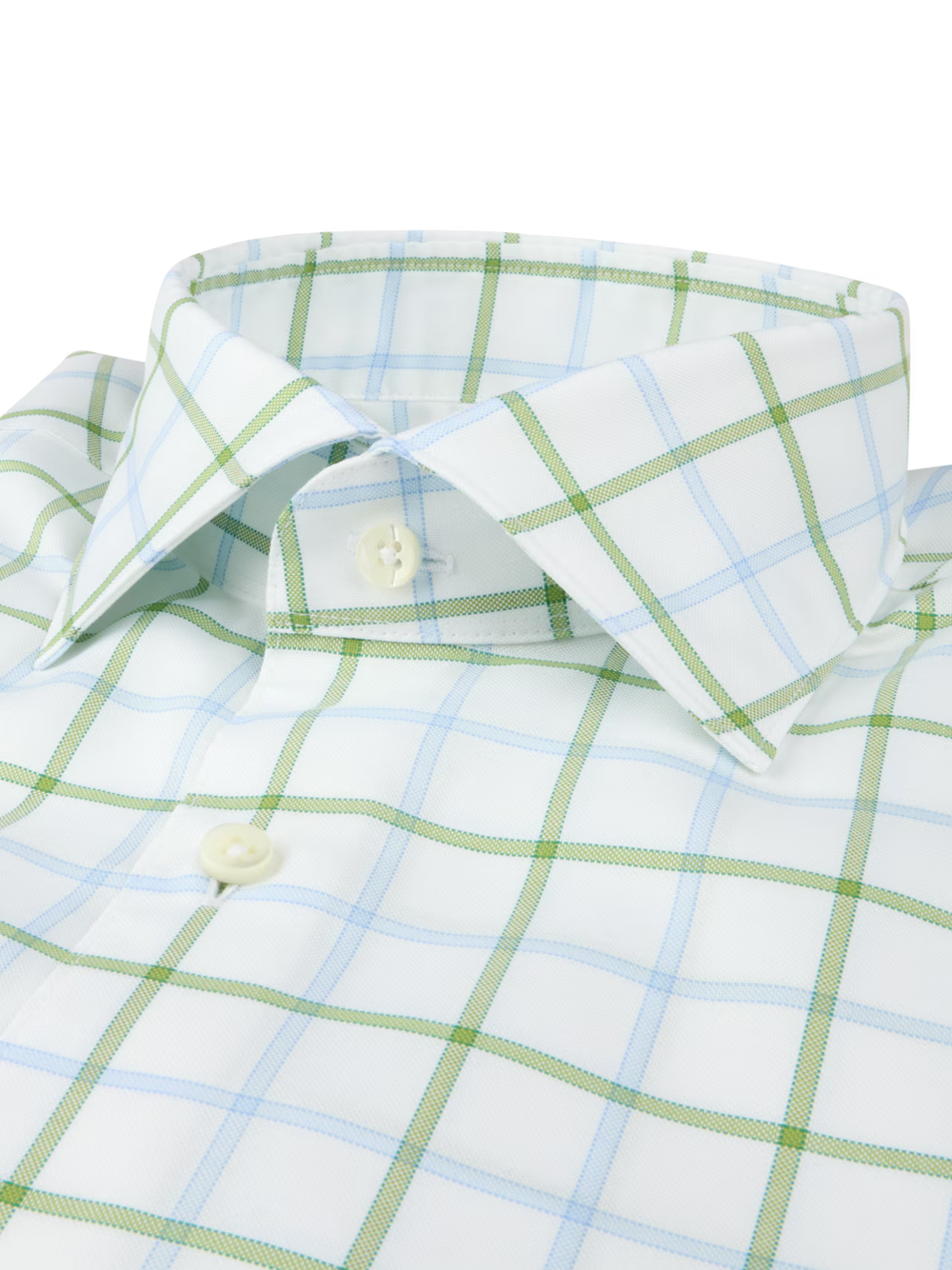 Light green Checked Oxford Shirt