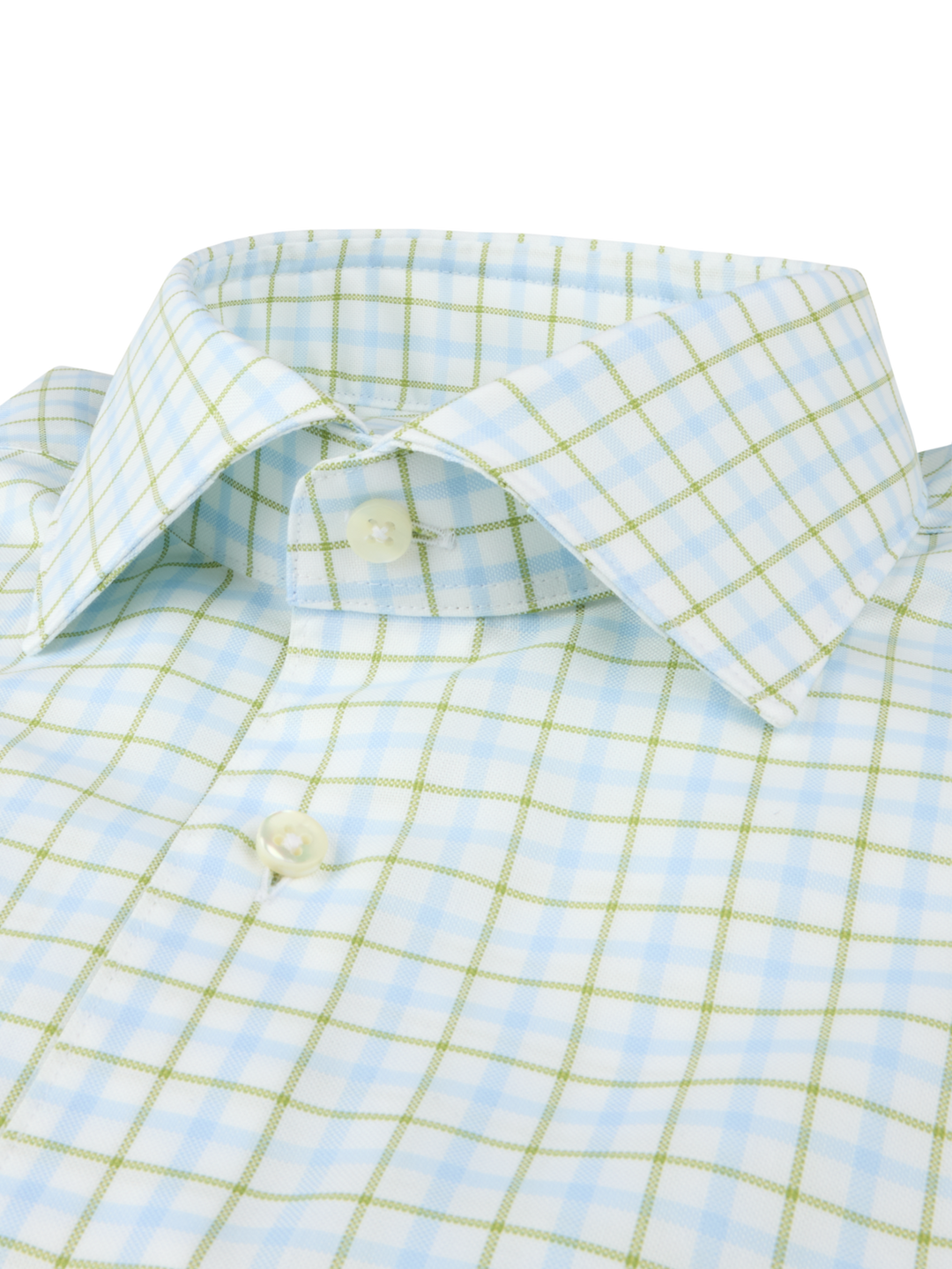 Light green Checked Oxford Shirt