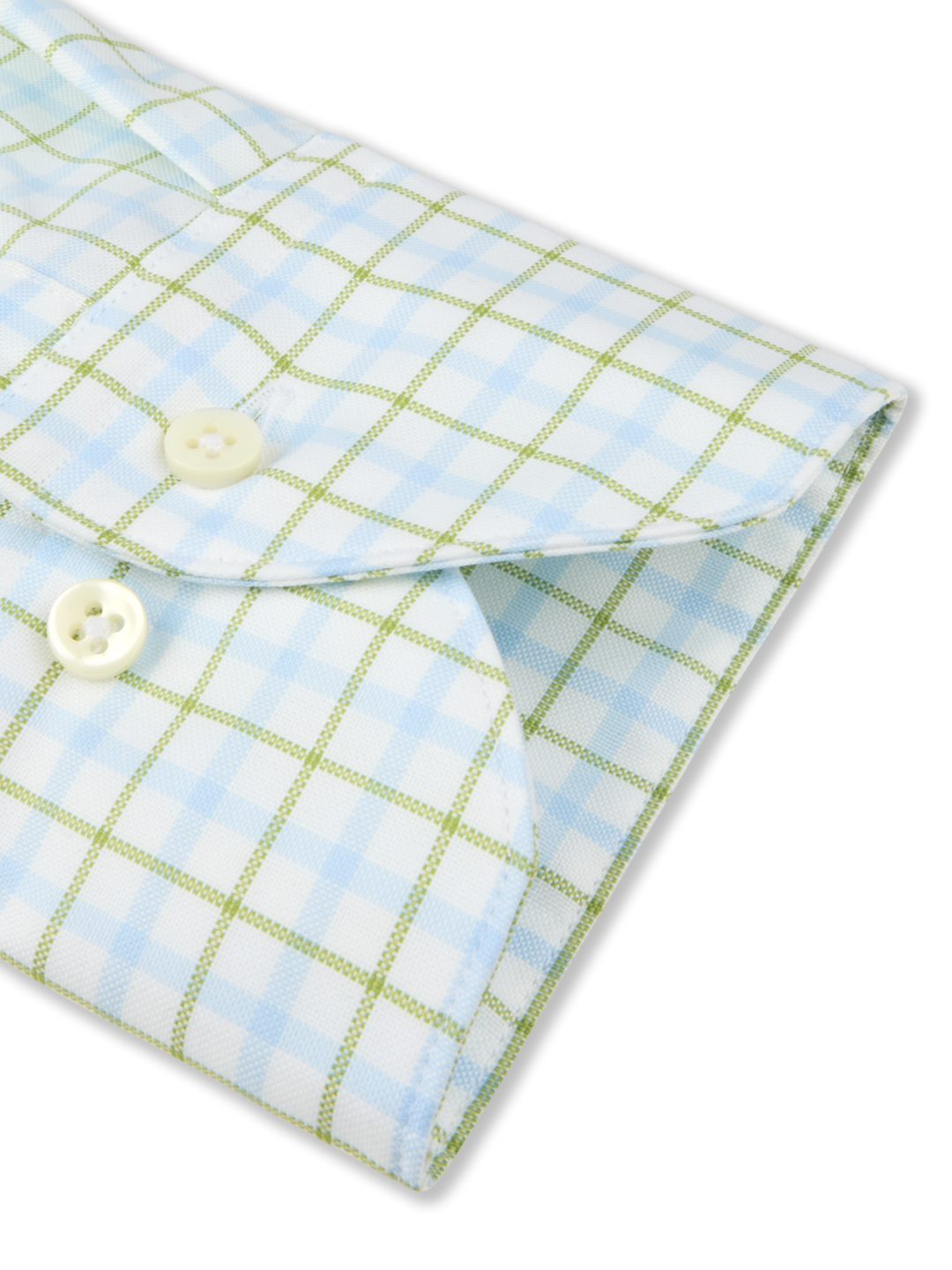 Light green Checked Oxford Shirt