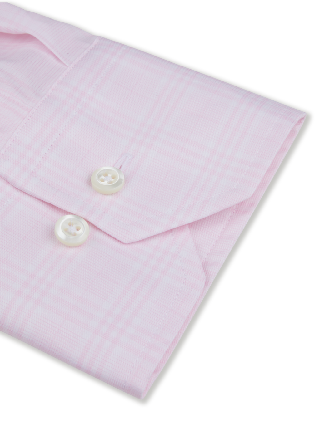 Stenströms Pink Checked Stretch Shirt