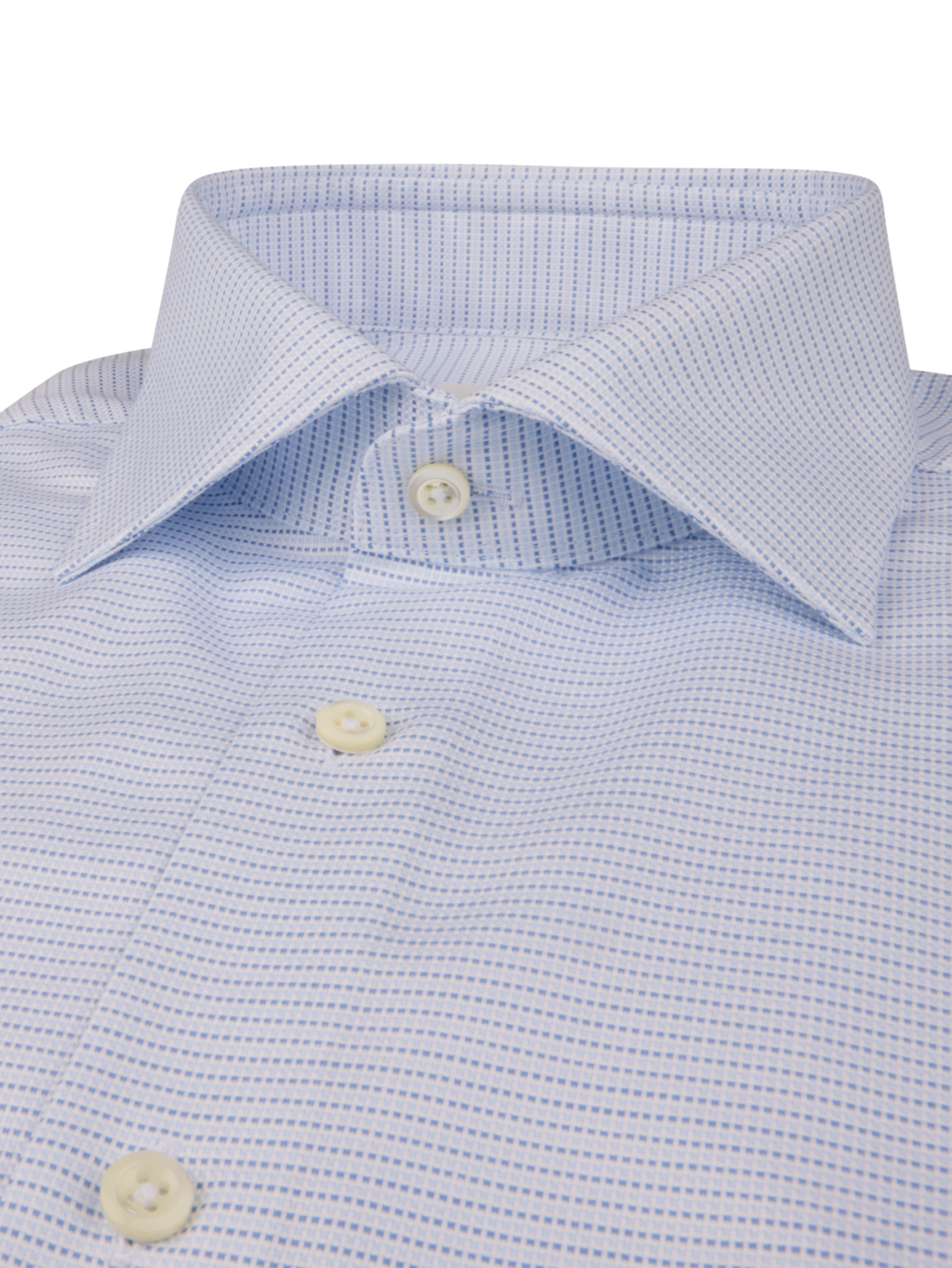 Stenströms Light Blue Patterned Oxford Shirt