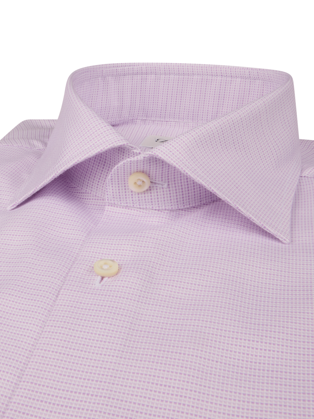 Stenströms Light Purple Patterned Oxford Shirt