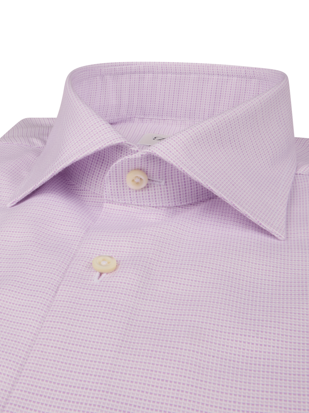 Stenströms Light Purple Patterned Oxford Shirt