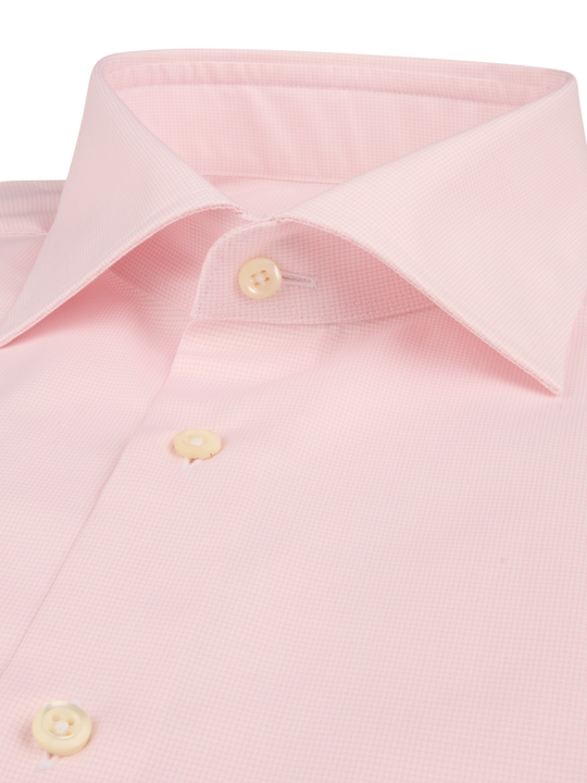 Stenströms Light pink Checked Twill Shirt
