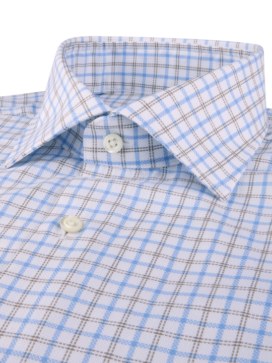 Stenströms Light blue Checked Oxford Shirt