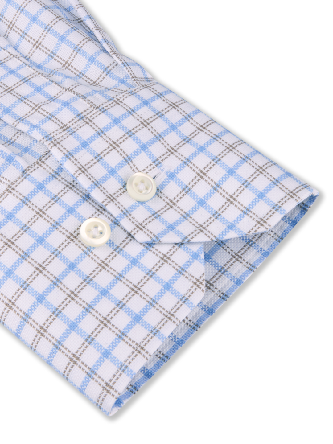 Stenströms Light blue Checked Oxford Shirt